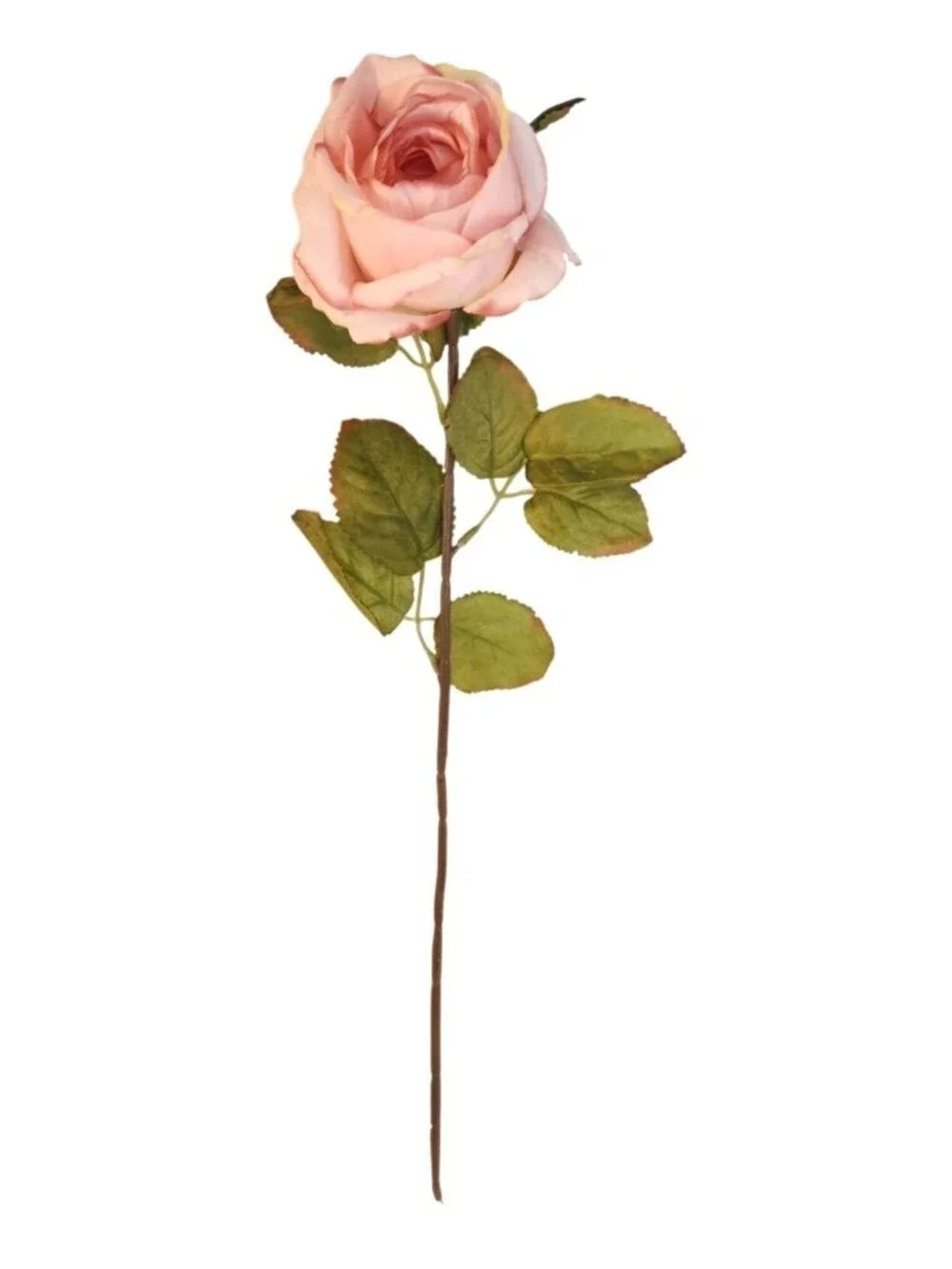 Blush Pink Artificial Roses Set Of 3 Fake Flower Stems Silk Roses Long Stem Wedd